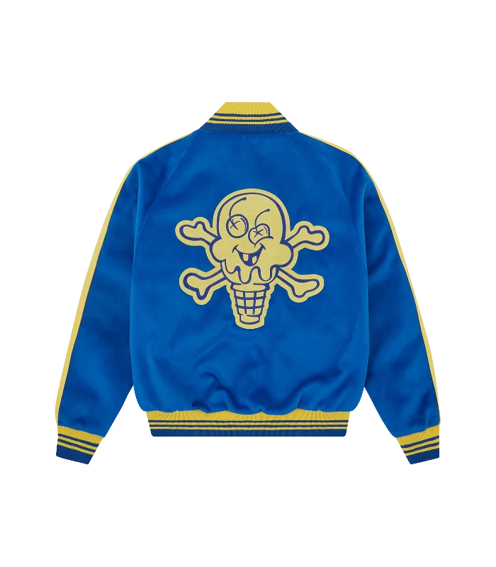 CONES & BONES VARSITY JACKET - NAVY