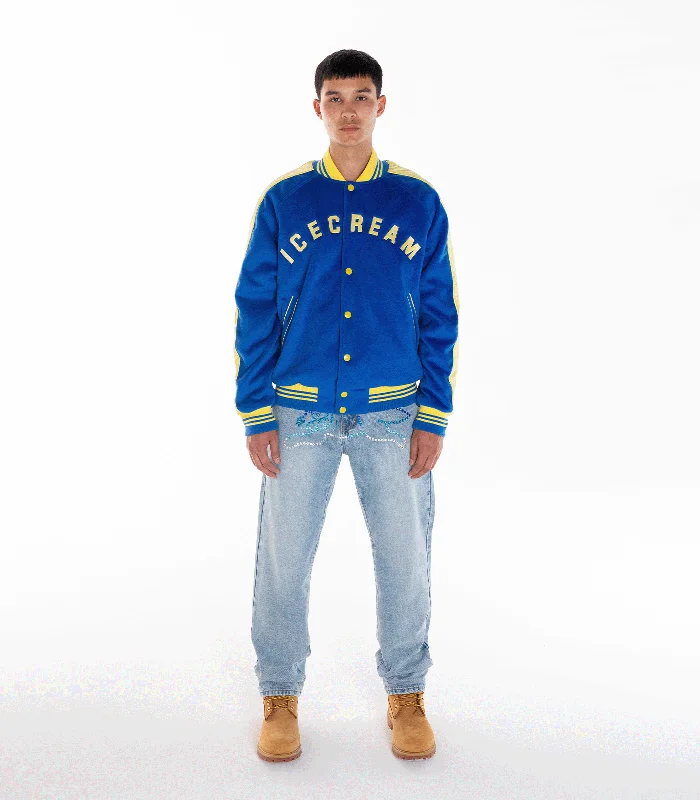 CONES & BONES VARSITY JACKET - NAVY