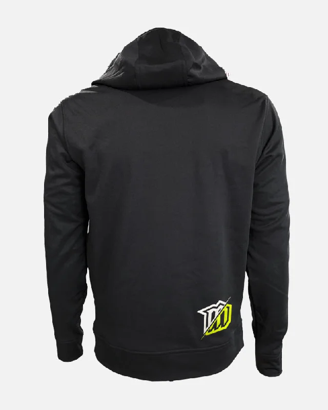 MENS CUT PERFORMANCE HOODIE - BLACK