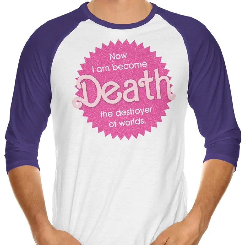 3/4 Sleeve Raglan T-Shirt / Purple / XS