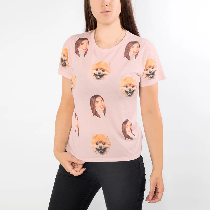 Dog & Owner Ladies Pink T-Shirt