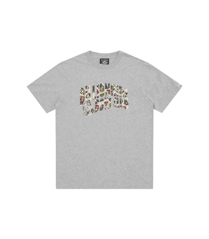 DUCK CAMO ARCH LOGO T-SHIRT - HEATHER GREY