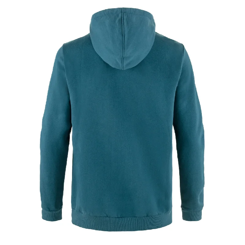 Fjallraven Logo Hoodie Deep Sea