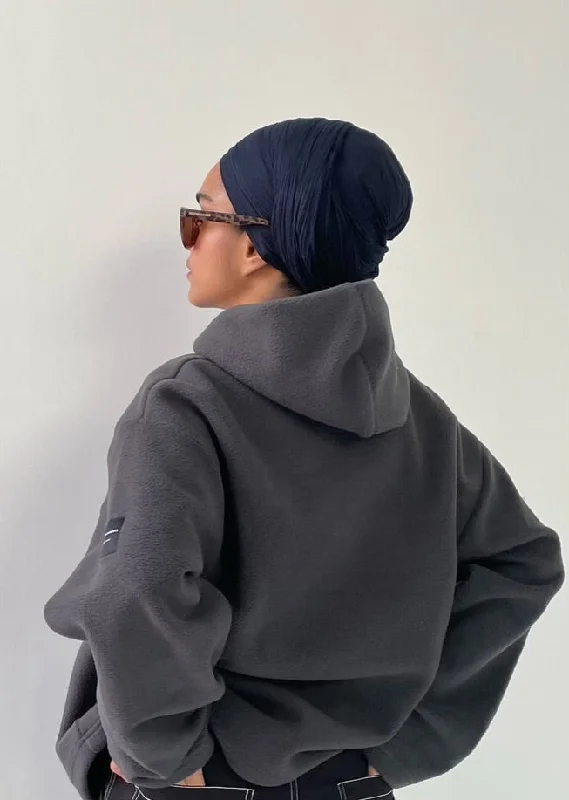 FLEECE HOODIE IN GREY [UNISEX]