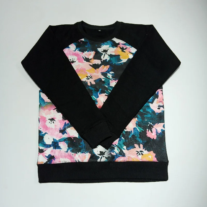 Floral pattern Front digital Sweat shirt