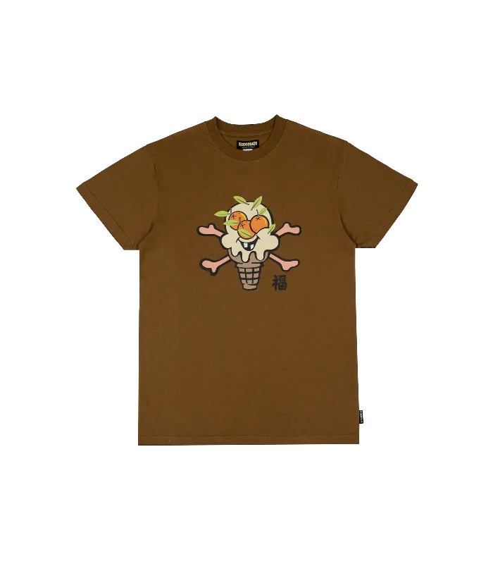 FRUITFUL ICECREAM TEE - BROWN