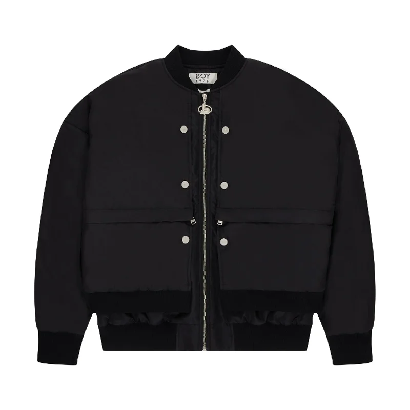 FUTURE BOY CORE MA1 BOMBER JACKET - BLACK