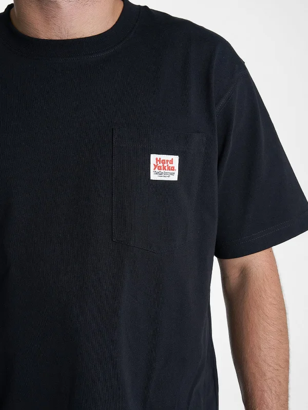 Hard Yakka X Thrills Oversize Pocket Tee - Black