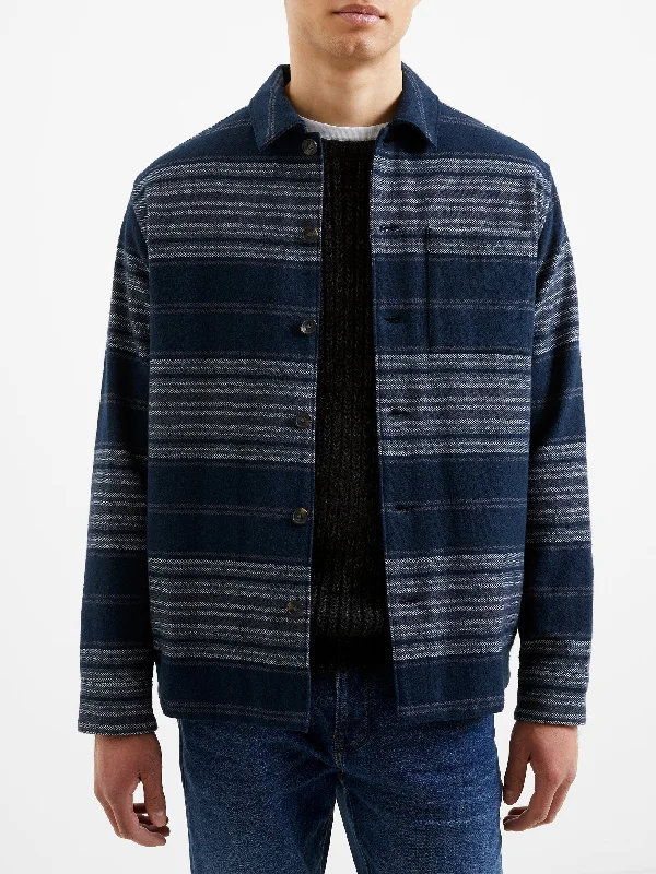 Heavy Twill Stripe Overshirt