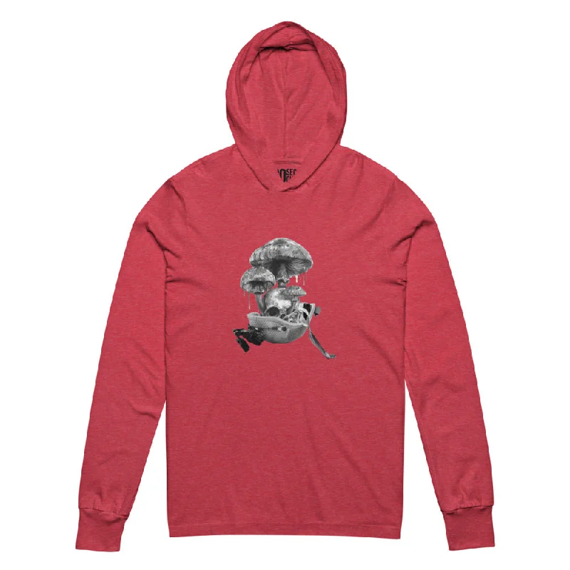 Hooded Long Sleeve T-shirt - Skull Shroom