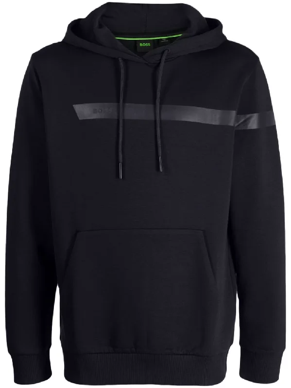 Hugo Boss Men Soody 1 Cotton Pullover Hoodie Sweatshirt 402-Dark Blue