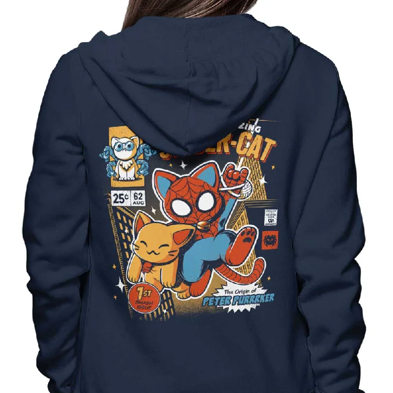 Zip Up Hoodie / Navy / S