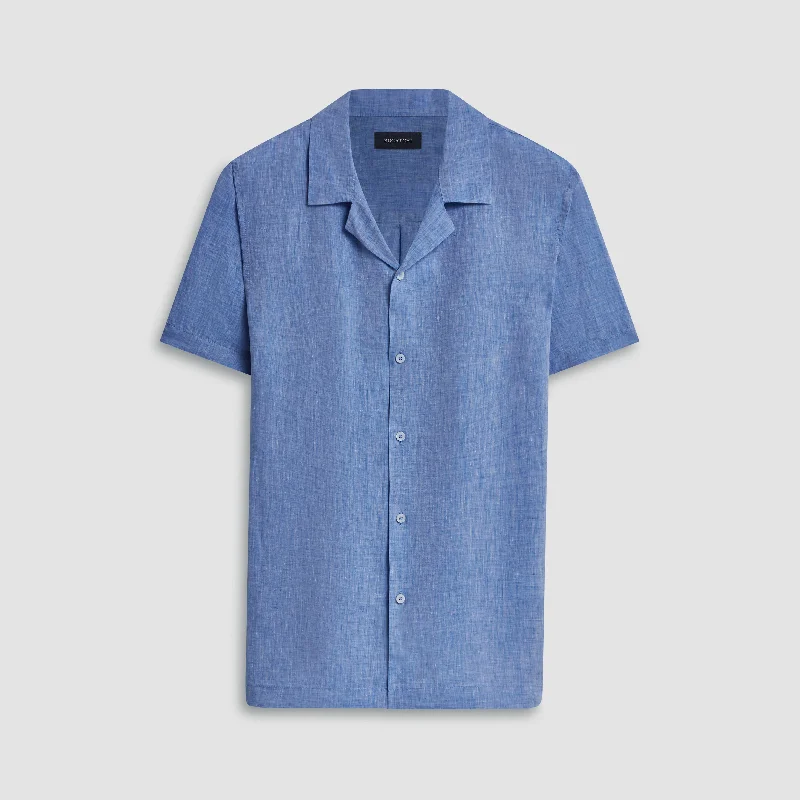 Jackson Solid Short Sleeve Linen Shirt