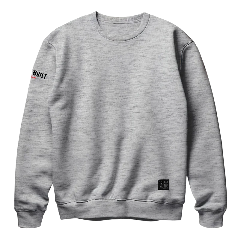 Last Night Crewneck, Heather Grey