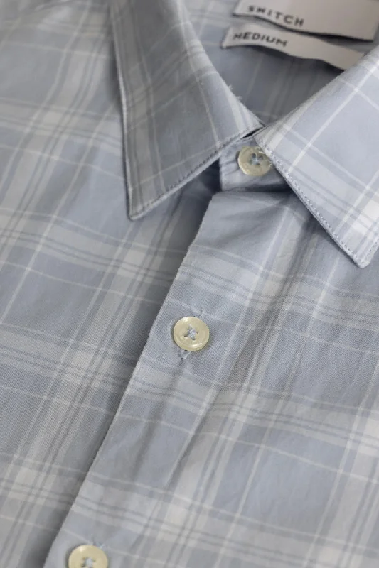 Light Grey Checks Shirt