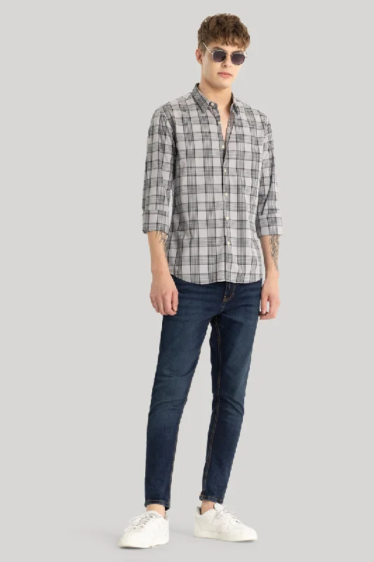 Light Grey Checks Shirt