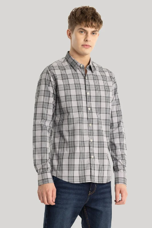 Light Grey Checks Shirt