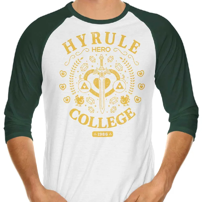 3/4 Sleeve Raglan T-Shirt / Dark Green / XS