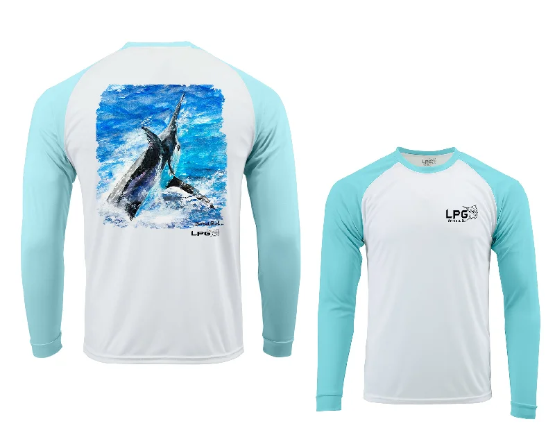 LPG Apparel Co. Grander Marlin Bahama Style  Rashguard LS Performance UPF 50 Unisex Shirt