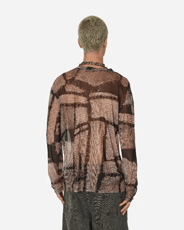 Ben Mesh Longsleeve T-Shirt Rust