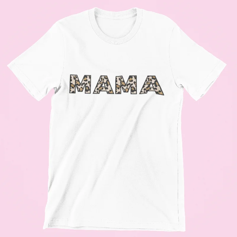 Mama Leopard Print T-Shirt