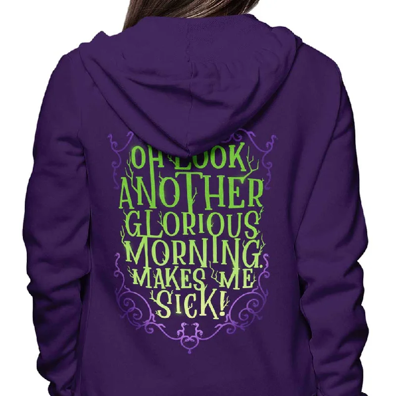 Zip Up Hoodie / Purple / S