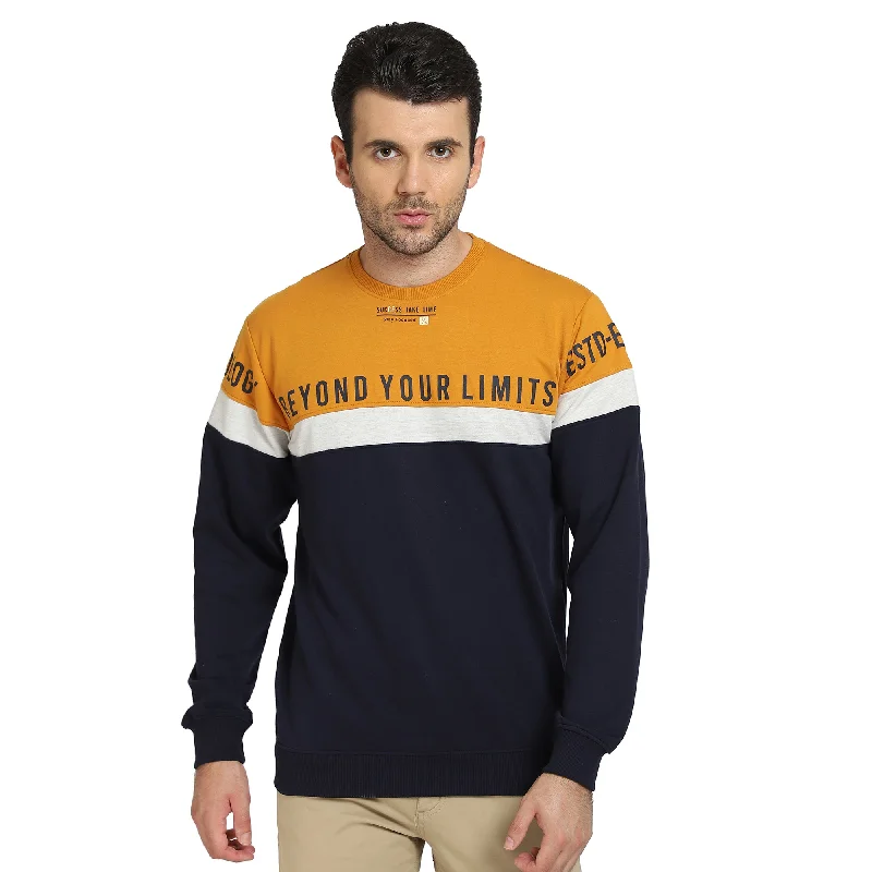 Cantabil Men Mustard Casual Sweatshirt