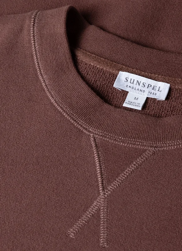 Men's Loopback Sweatshirt in Brown