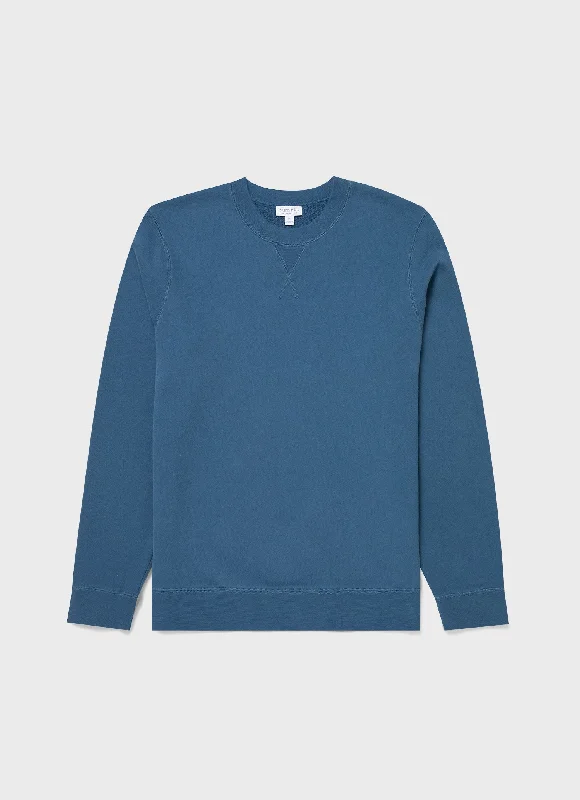 Men's Loopback Sweatshirt in Steel Blue