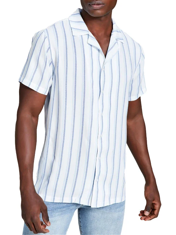 Large / white blue stripe