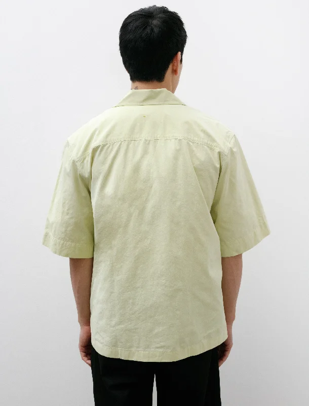 MHL SS Flap Pocket Shirt Cotton Canvas Pale Yellow