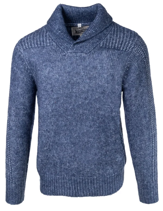 Midweight Triple Blend Shawl Collar Sweater