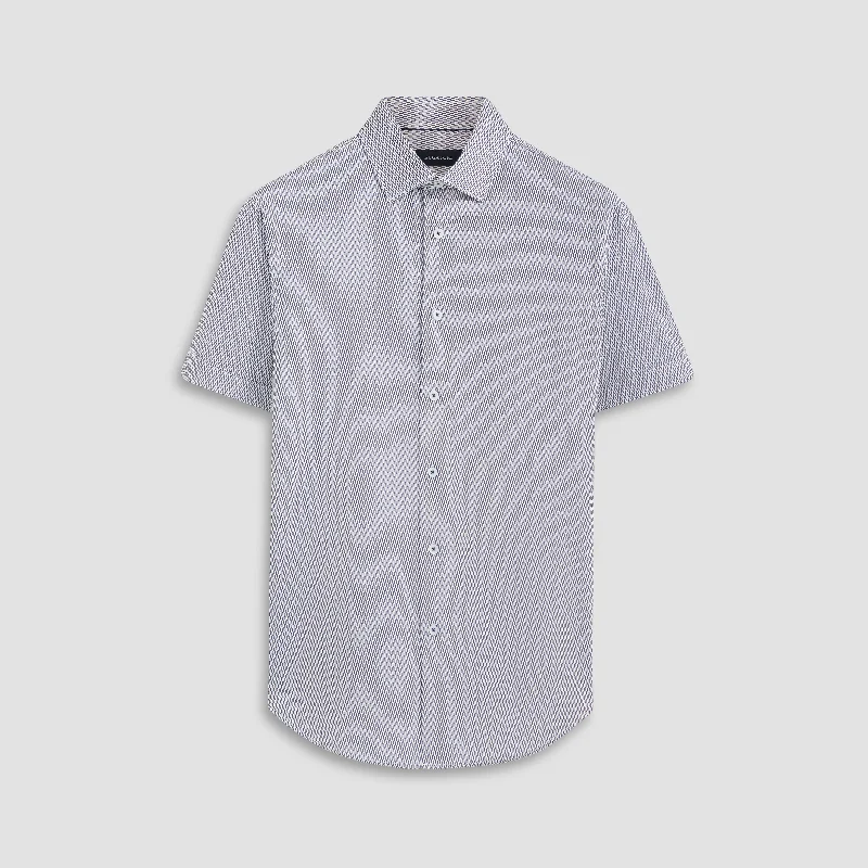 Miles Geometric OoohCotton Short Sleeve Shirt