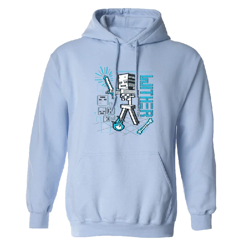 Minecraft Acid Sketch Wither Skeleton Pullover Hoodie