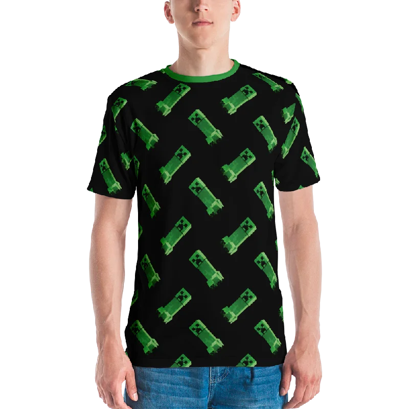 Minecraft Creeper Pattern Unisex Short Sleeve T-Shirt