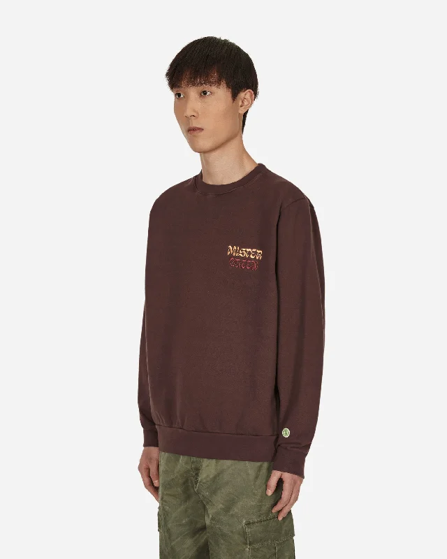 Karma Logo Crewneck Sweatshirt Brown