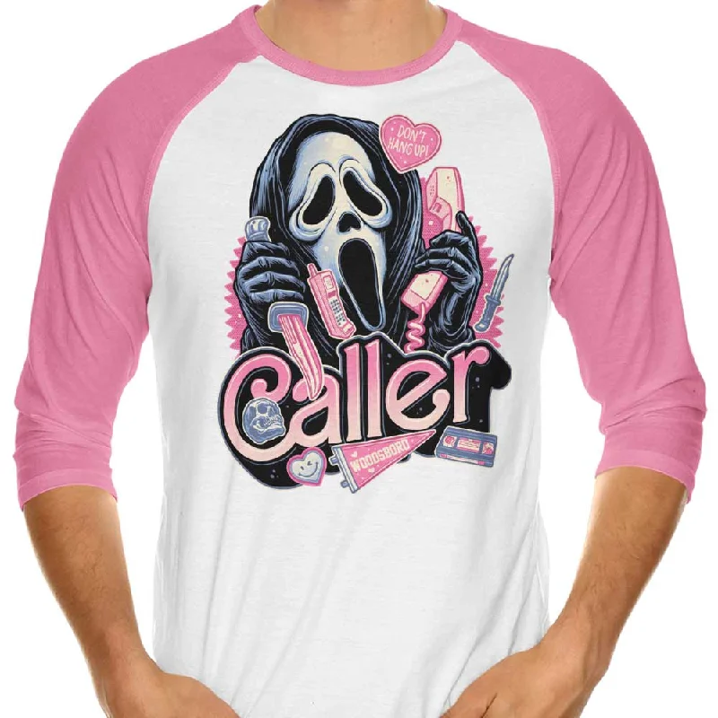 3/4 Sleeve Raglan T-Shirt / Pink / XS