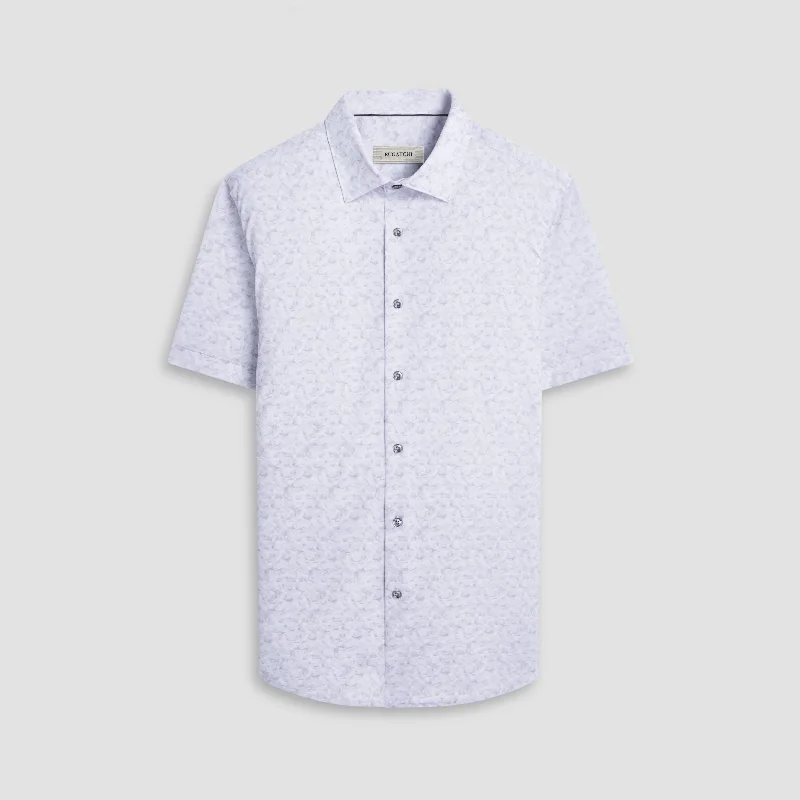 MYRON Double Sided Abstract/Check OoohCotton Short Sleeve Shirt