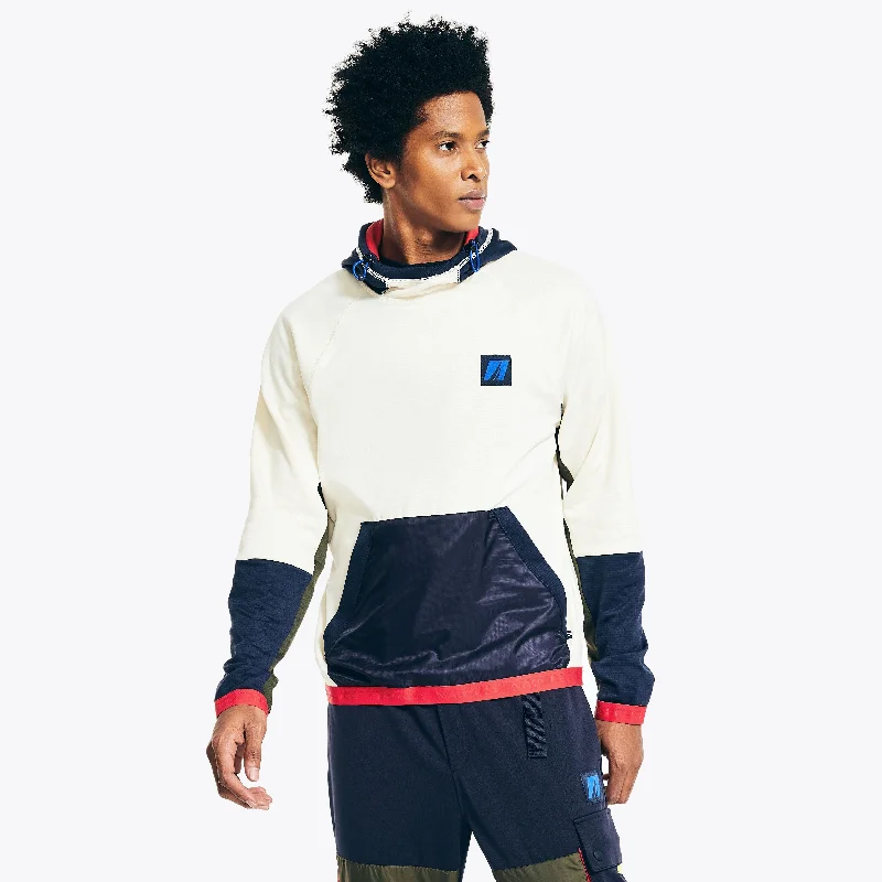 Nautica Mens Sustainably Crafted Fleece Pullover Hoodie