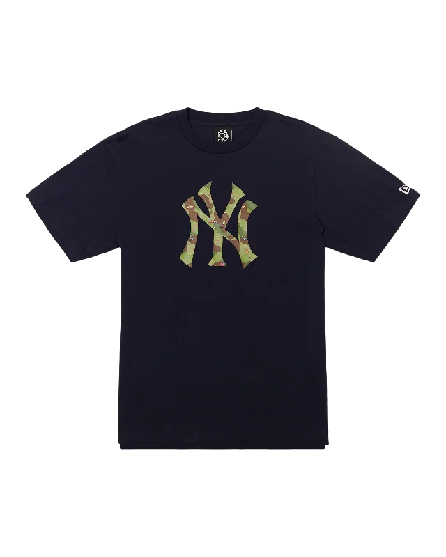 NEW YORK YANKEES STARFIELD LOGO TEE - NAVY