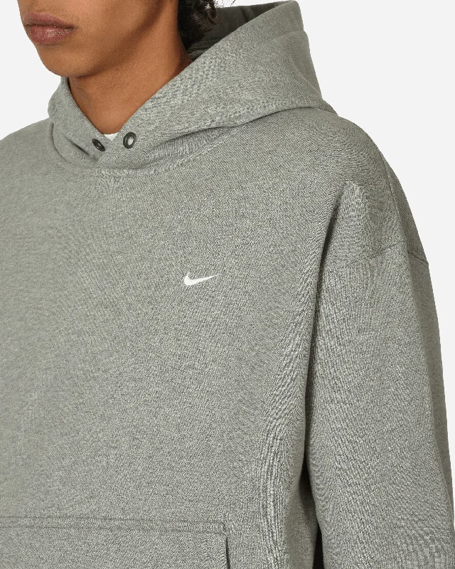 Solo Swoosh Thermo Fleece Hooded Sweatshirt Dark Grey Heather