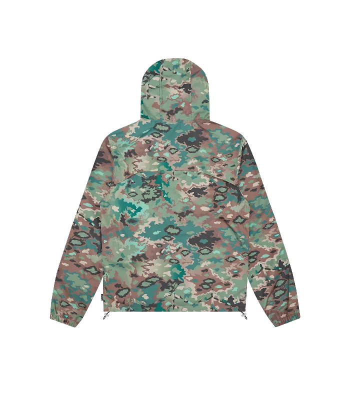 NOTHING CAMO HOODED WINDBREAKER JACKET - GREEN