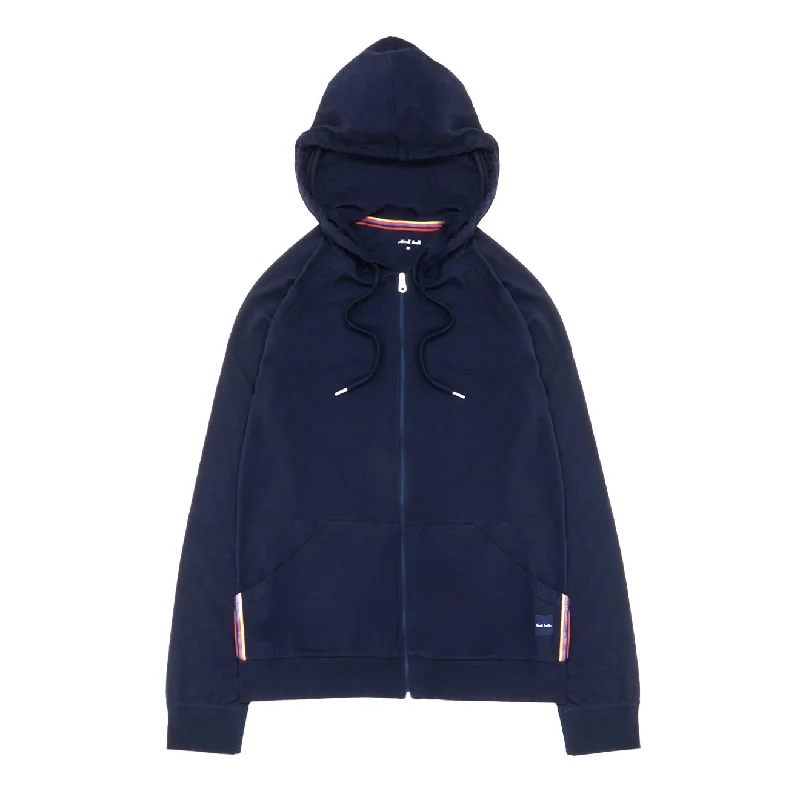 Paul Smith Zip Lounge Hoodie Inky Blue