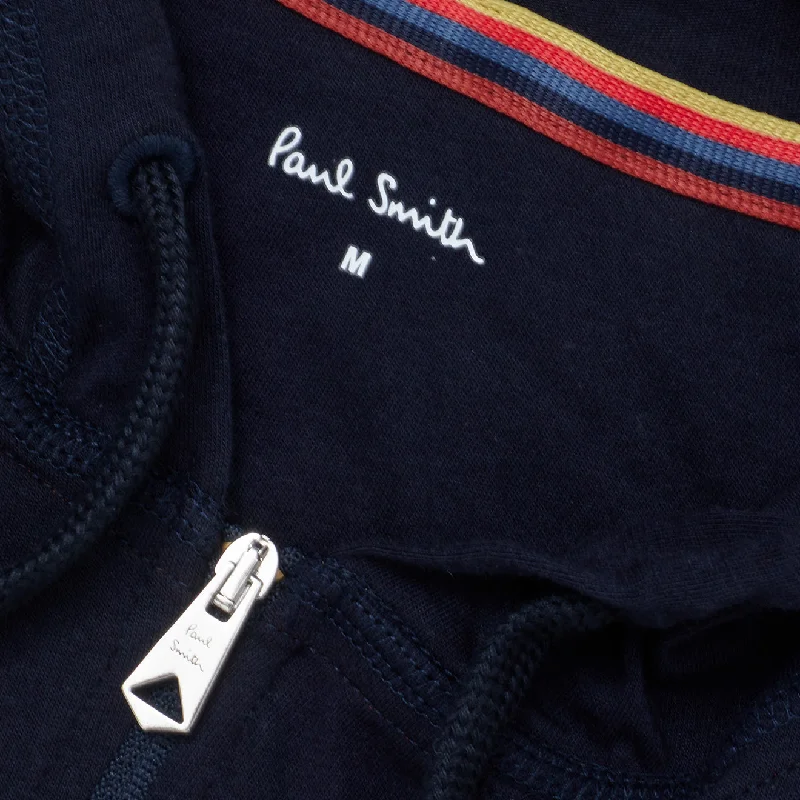 Paul Smith Zip Lounge Hoodie Inky Blue