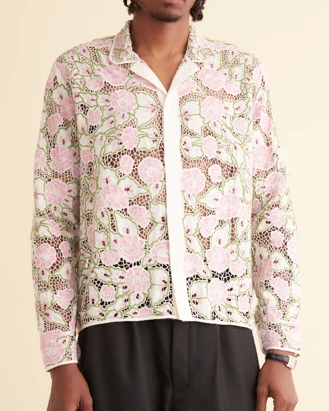 Peony Lace Long Sleeve Shirt