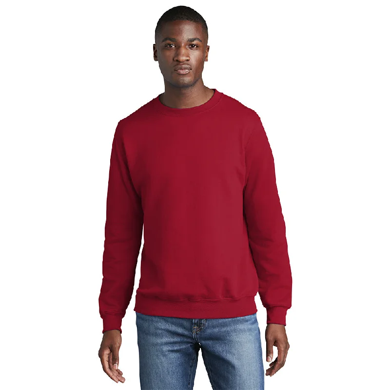 Port & Company PC78 Core Fleece Crewneck Sweatshirt - Red