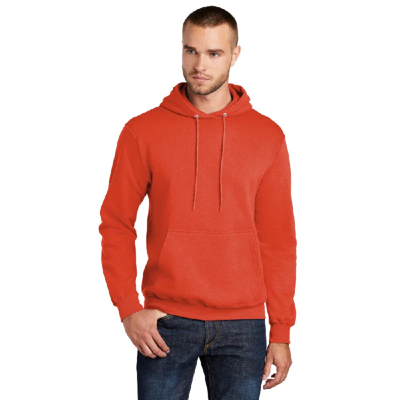 Port & Company PC78H Core Fleece Pullover Hooded Sweatshirt - Orange