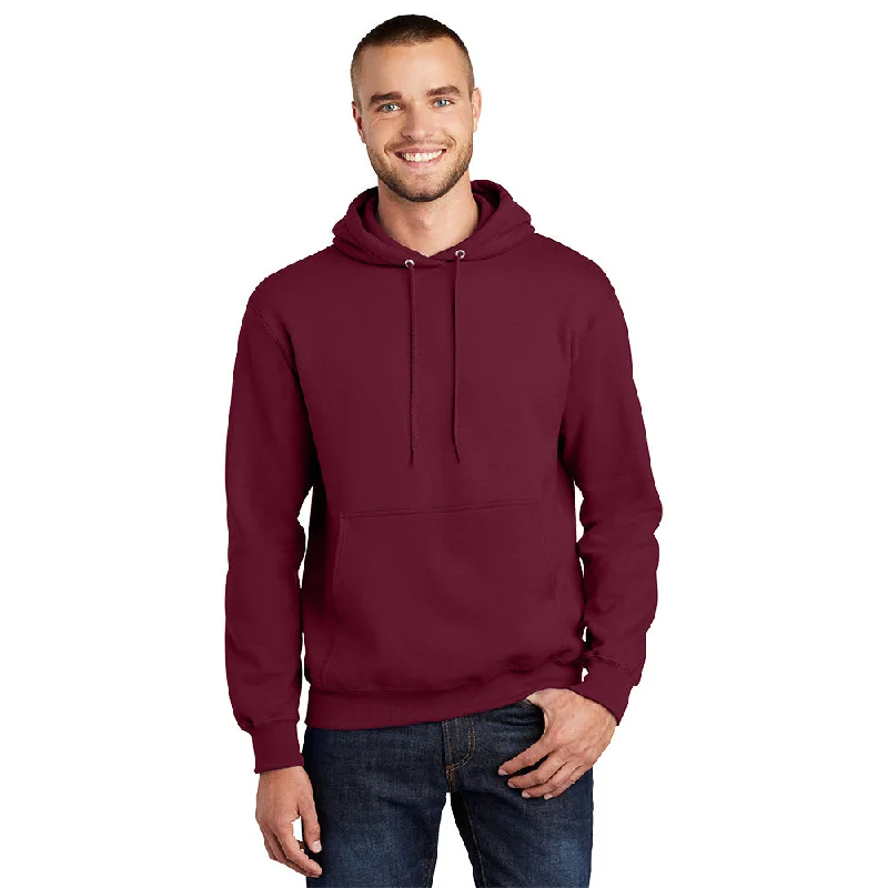 Port & Company PC90H Essential Fleece Pullover Hooded Sweatshirt - Cardinal