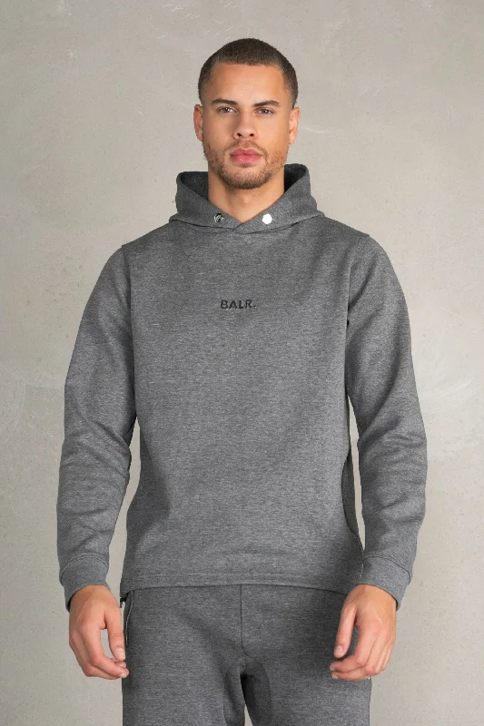 Q-Series Straight Classic Hoodie Dk Grey Heather