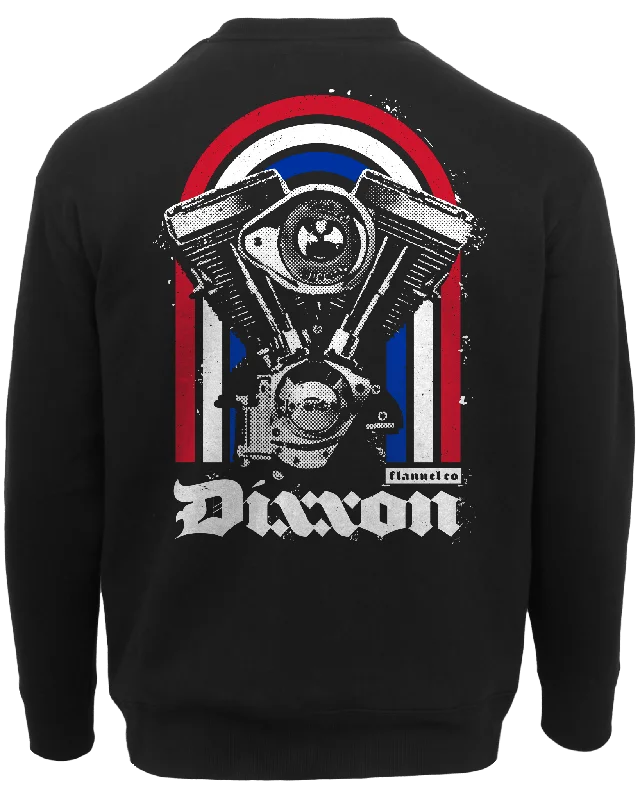 Red, White, & Blue Arches Crewneck Sweatshirt - Black